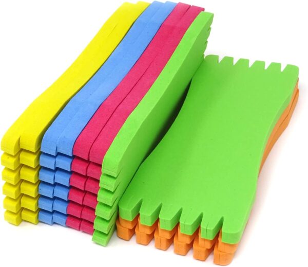 10PCS Fishing Line Foam Board, Fishing Line Foam Spool, Fishing Winding Board for Fishing Leader Line, Snelled Hooks & Rigs