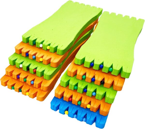 Fishing Leader Line Hook Holder Organizer Foam Board Snelled Fishing Hooks Keeper Leader Wallet Pack of 10