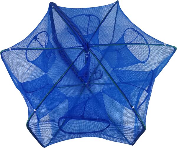 Foldable Bait Trap Fishing Net - Hand Cast Cage for Catching Fish Shrimp Crab Crawfish